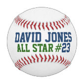 Balle De Baseball Numéro Uniforme De Baseball En Blanc (Devant)