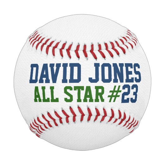 Balle De Baseball Numéro Uniforme De Baseball En Blanc (Devant)