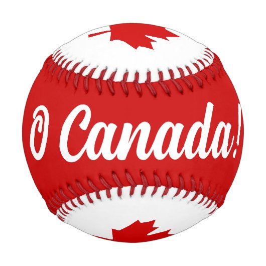 Balle De Baseball O Feuille d'érable du Canada (Devant)