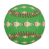 Balle De Baseball Œuf de Noël drôle de baseball (Dos)