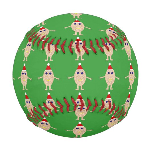 Balle De Baseball Œuf de Noël drôle de baseball (Devant)