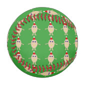 Balle De Baseball Œuf de Noël drôle de baseball (Devant Gauche)