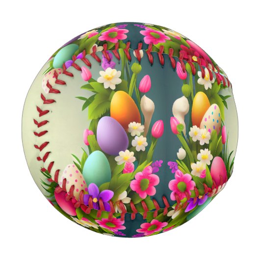 Balle De Baseball Oeufs de Pâques (Devant Gauche)