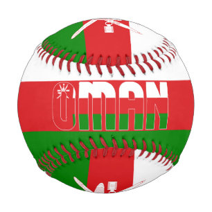 Balle De Baseball Oman Drapeau et blason Patriotique