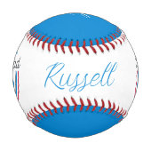 Balle De Baseball On t'aime papa (Dos)