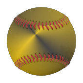 Balle De Baseball Or noir et vibrant (Devant)