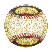 Balle De Baseball Or sacré tombé (Dos)