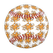 Balle De Baseball Orange jaunâtre, Jaune orangé (Dos)