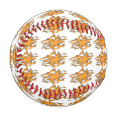 Balle De Baseball Orange jaunâtre, Jaune orangé (Devant Gauche)