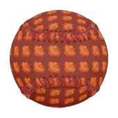 Balle De Baseball Oranges sur champ rouge (Dos)