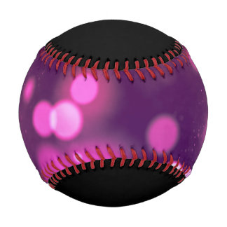 Balle De Baseball Orbes Abstraits Rose/Violet Design Fantaisiste de