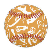 Balle De Baseball Os Dinosaures (Or) (Devant)