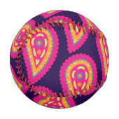 Balle De Baseball Paisley coloré (Devant Gauche)