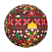Balle De Baseball Palestine Tatreez Broderie traditionnelle (Devant Gauche)