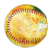 Balle De Baseball Palette Artiste Colorée (Devant Gauche)