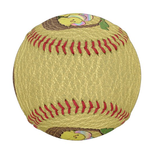 Balle De Baseball Panier de Pâques en cuir (Devant)
