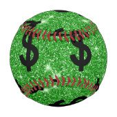 Balle De Baseball Panneau Dollar Noir Argent Entrepreneur Wall Stree (Dos)
