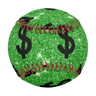 Balle De Baseball Panneau Dollar Noir Argent Entrepreneur Wall Stree