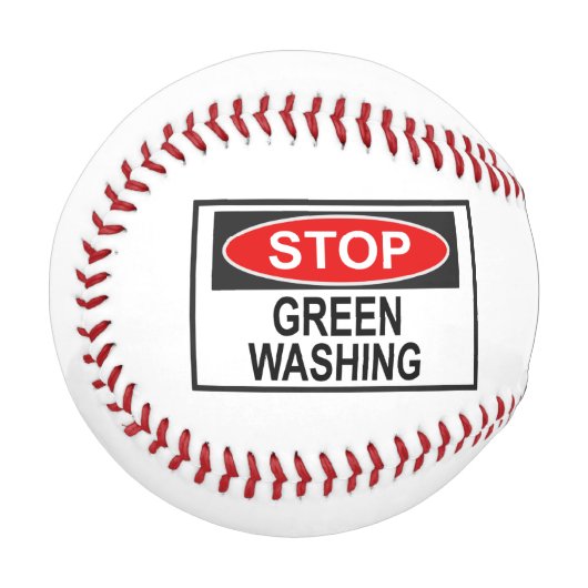 Balle De Baseball Panneau Stop Greenwash (1) (Devant Gauche)