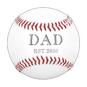 Balle De Baseball Papa a Fondé le Baseball (Dos)
