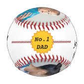 Balle De Baseball Papa cadeaux de fille esthétique comme père (Dos)