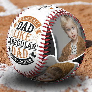 Balle De Baseball Papa Cool 4 Collage Photo Cadeau pour Papa
