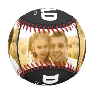 Balle De Baseball Papa Établit Gras Noir 3 Photo