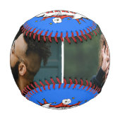 Balle De Baseball Papa Hero Superhero Papa's Day Photo Baseb (Devant)