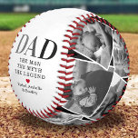 Balle De Baseball Papa Man Myth Legend Photo Baseball<br><div class="desc">Faites de la Fête des pères inoubliable avec notre Custom Dad Baseball! Ce gardien personnalisé présente 12 photos de famille remplaçables, l'inscription sincère "papa, l'homme, le mythe, la légende" et un coeur rouge touchant. Pour le rendre encore plus spécial, nous avons ajouté de la place pour les noms de vos...</div>