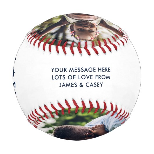 Balle De Baseball Papa/Papa/Papa/Papa/Papa/Papa 2-Photo moderne (Dos)