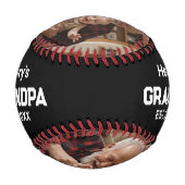Balle De Baseball Papi Moderne Établ. Nom Année 3 Photo (Dos)