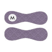 Balle De Baseball Papier peint floral violet Monogram 2 (Panneaux)