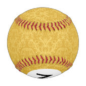 Balle De Baseball Papier peint luxueux en or fleuri (Dos)