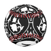 Balle De Baseball Papier peint Monogram Antique scroll 2 (Dos)