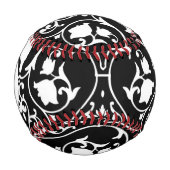 Balle De Baseball Papier peint Monogram Antique scroll 2 (Devant)