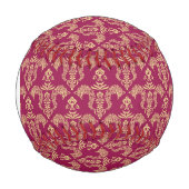 Balle De Baseball Papier peint Monogram Damask 4 (Devant)