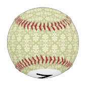 Balle De Baseball Papier peint Monogram Floral damask (Dos)