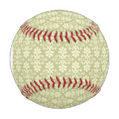 Balle De Baseball Papier peint Monogram Floral damask (Devant)