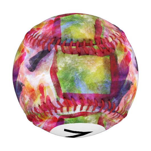 Balle De Baseball Papier peint vert Abstrait, rouge (Dos)