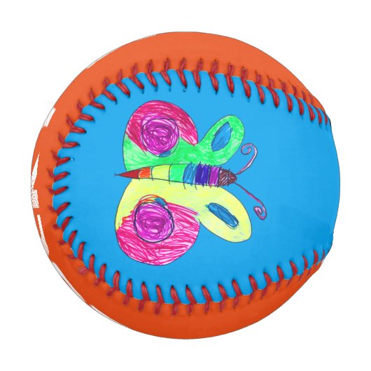 Balle De Baseball Papillon Art par Enfants (Devant Gauche)