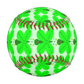 Balle De Baseball Papillon de baseball de la Saint-Patrick (Dos)