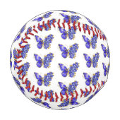 Balle De Baseball Papillon Saphir Fleur (Devant Gauche)