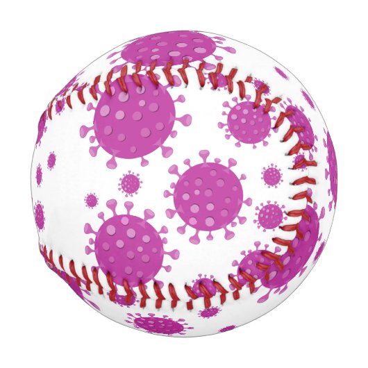 Balle De Baseball Particule virale pourpre (Dos Gauche)