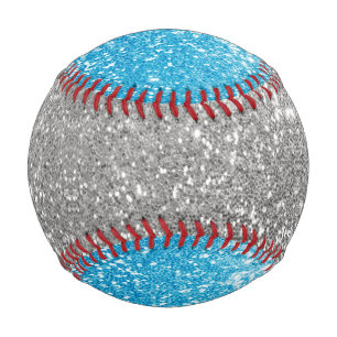 Balle De Baseball Parties scintillant bleue