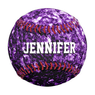 Balle De Baseball Parties scintillant violet foncé scintille Votre n
