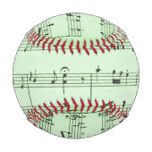 Balle De Baseball Partition de musique verte (Dos)