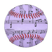 Balle De Baseball Partition violette (Dos)