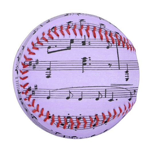 Balle De Baseball Partition violette (Dos Droite)