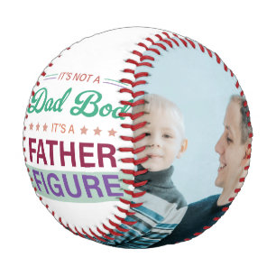 Balle De Baseball Pas un papa Bod, C'est un père La typographie de l