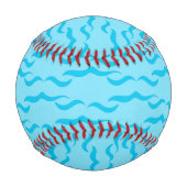 Balle De Baseball Pastel Blue Sea Water Waves Peaceful Ocean (Dos)